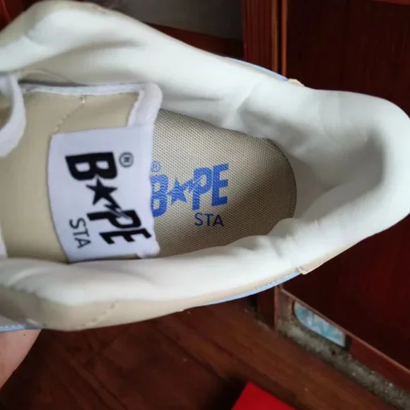 BAPE STAxMarvel Collection Cream Flats